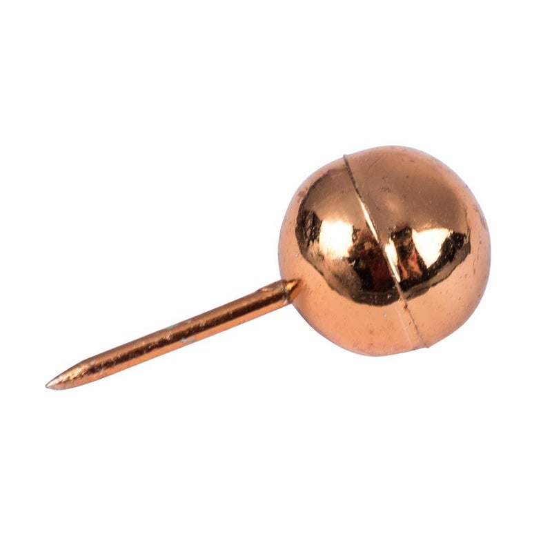 JAM PAPER Colorful Push Pins - Round Head Map Thumb Tacks - Rose Gold Pushpins - 100/Pack - Image 3
